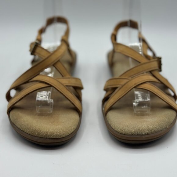 G.H. Bass & Co. Women's Margie Leather Sandal Tan Lt. Brown Size 7.5W - Picture 4 of 9